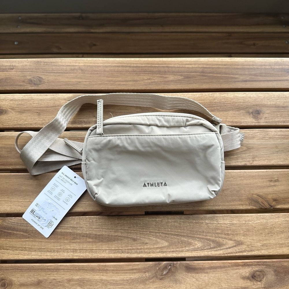 Athleta Beige/ Cream Belt Bag